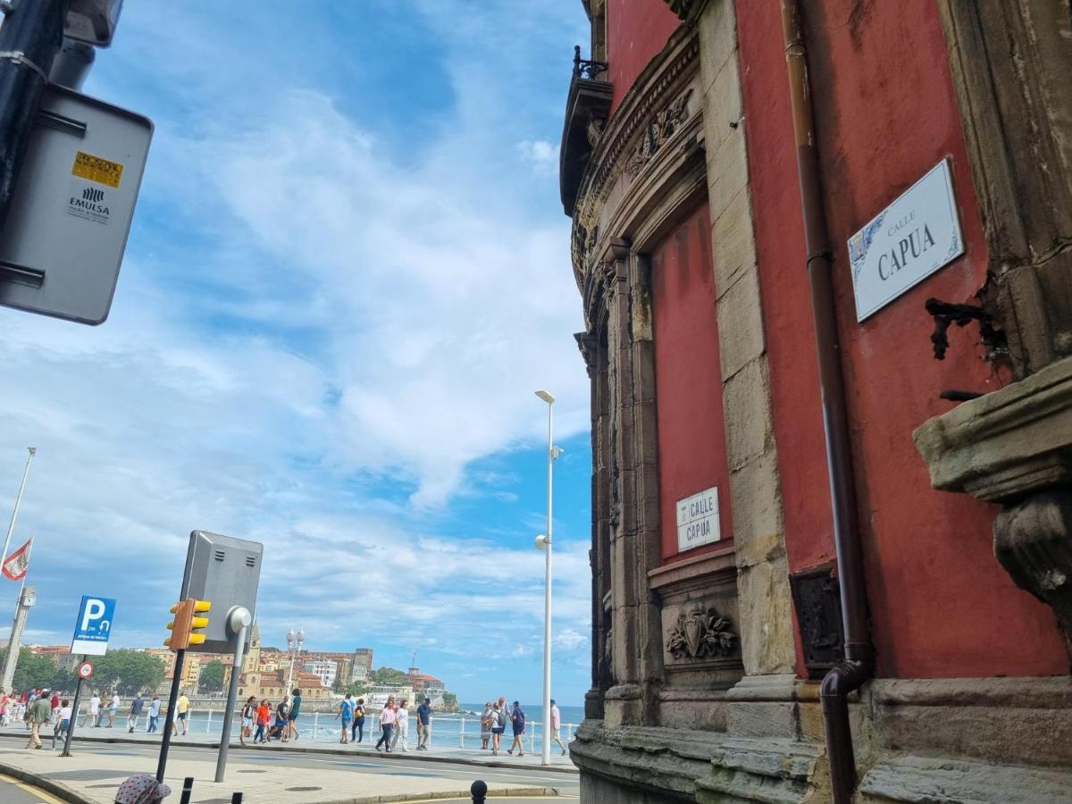 Bonito Piso En Gijon Centro Playa Apartman Kültér fotó