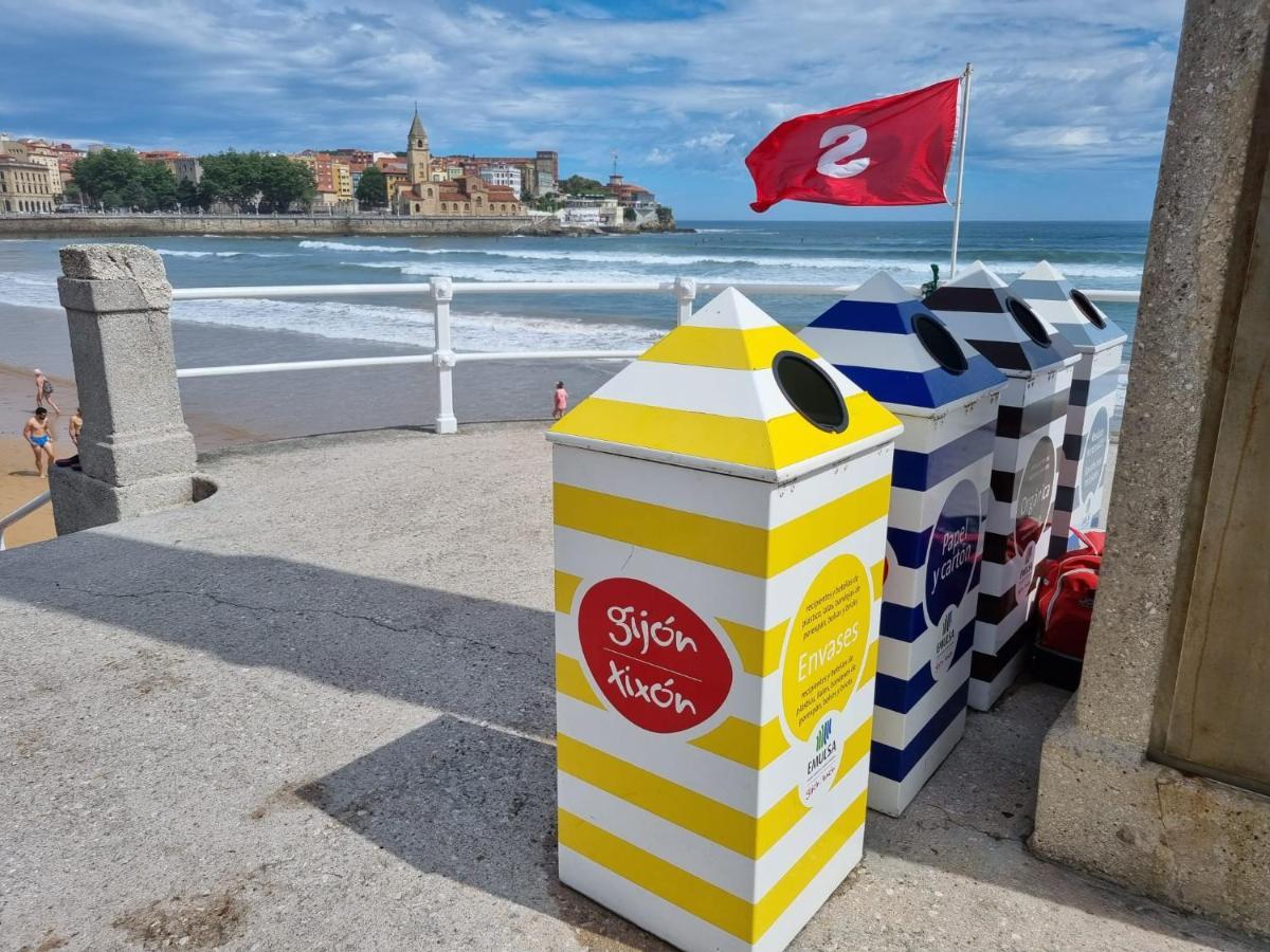 Bonito Piso En Gijon Centro Playa Apartman Kültér fotó